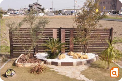 リゾート風ガーデンの写真