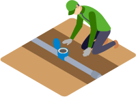 水道・排水工事のイラスト