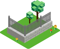 フェンスのイラスト