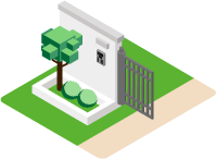 漆喰使った高級感のあるデザインのイラスト