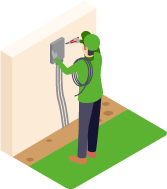 電気工事のイラスト